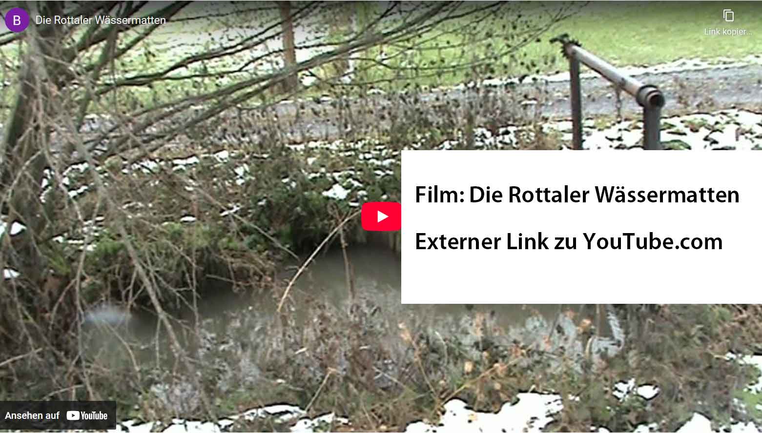 Externer Link zu YouTube.com Print Screen Film Die Rottaler Wässermatten