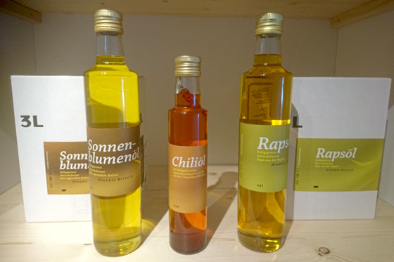 Produkte der Ölmühle Briseck aus Zell