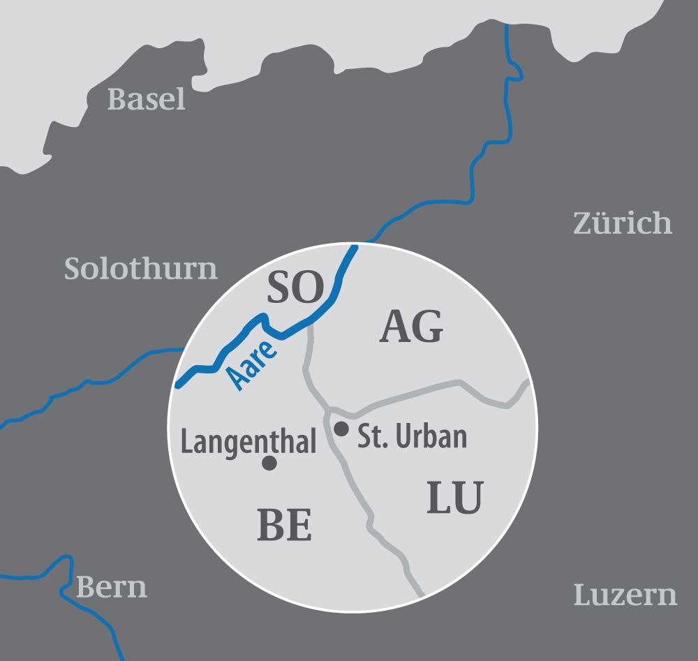 Rottal und die Kantone SO, BE, AG und LU